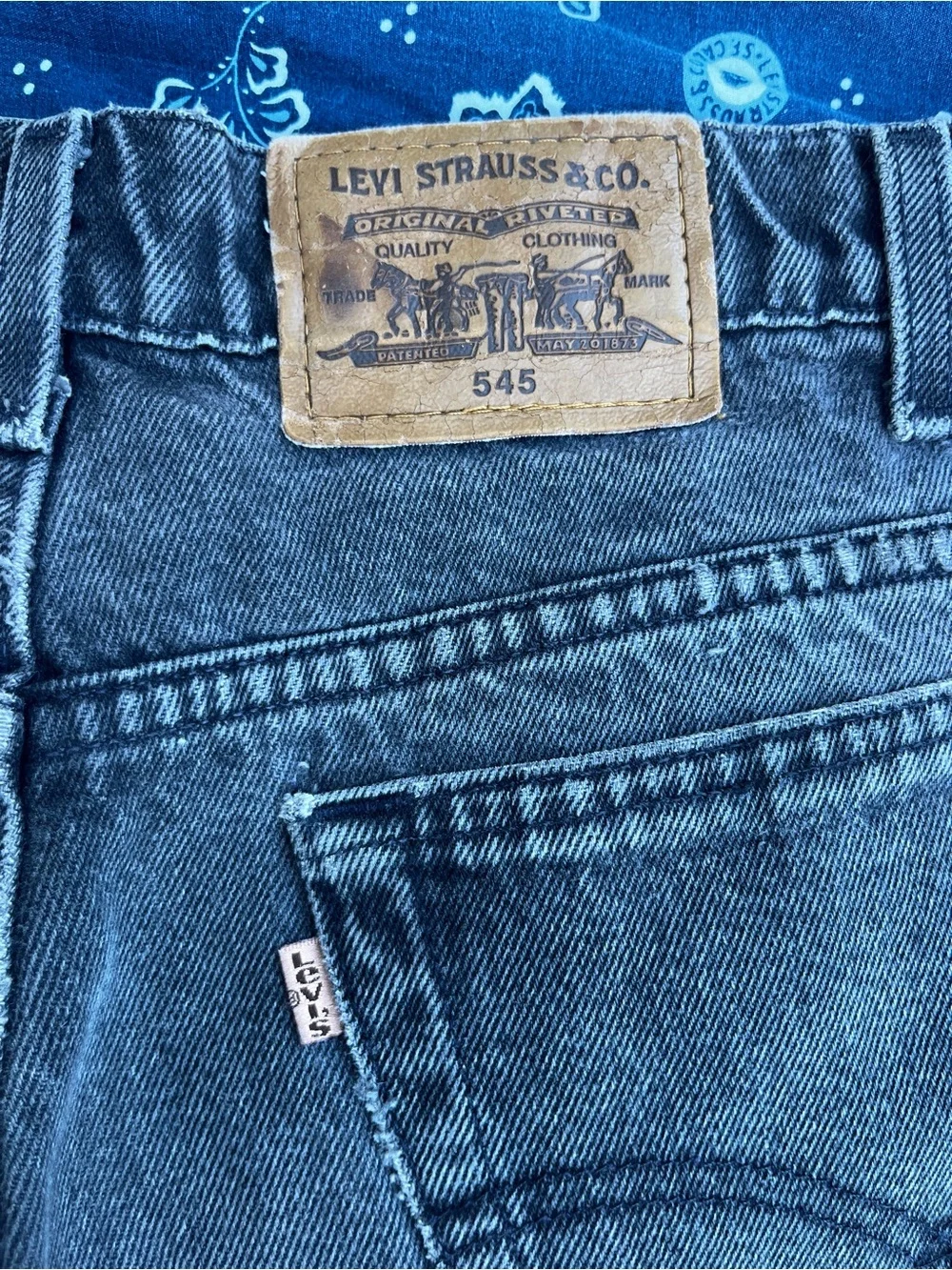 Levi's Men's Washed Black Relaxed-Fit Jeans